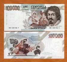 Italy, 100000 (100,000) Lire