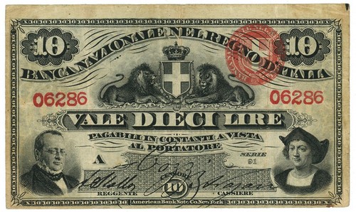 Lire banca nazionale nel - 10,