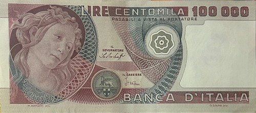 Italy 100000 lire banknote - 100000,