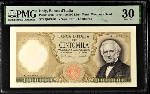 Italy banca italia 100 000 - banca, 100,000